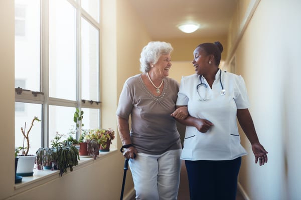 health care nurse patient ready to retire