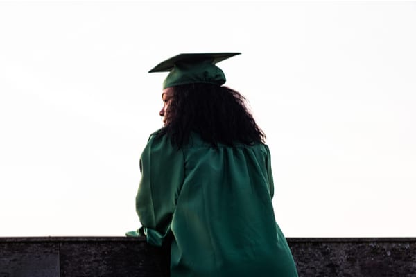 helping high school graduates female grad