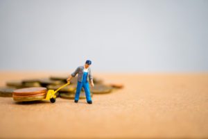 sweeping small account balances out of 401k plans man moving coins