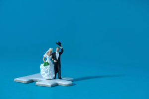 wedding couple puzzle piece beneficiary election