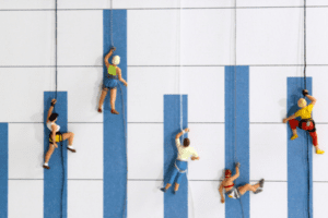 brighton jones internship people climbing to reach a goal chart concept