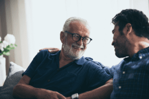 son with aging father long-term care