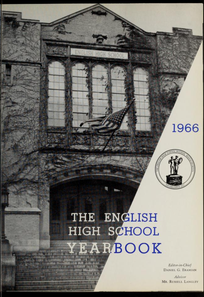 Cover art of the 1966 English High School Yearbook