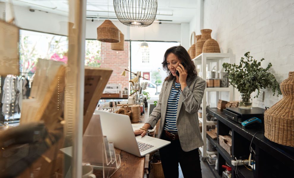 female small business owner in shop